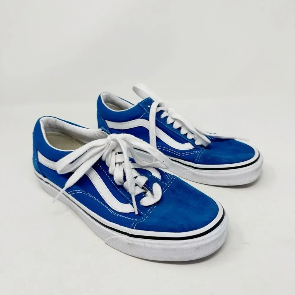 VANS | Blue & White Low Top Lace Up Sneakers Men’s Size 6.5 or Women’s Size 8